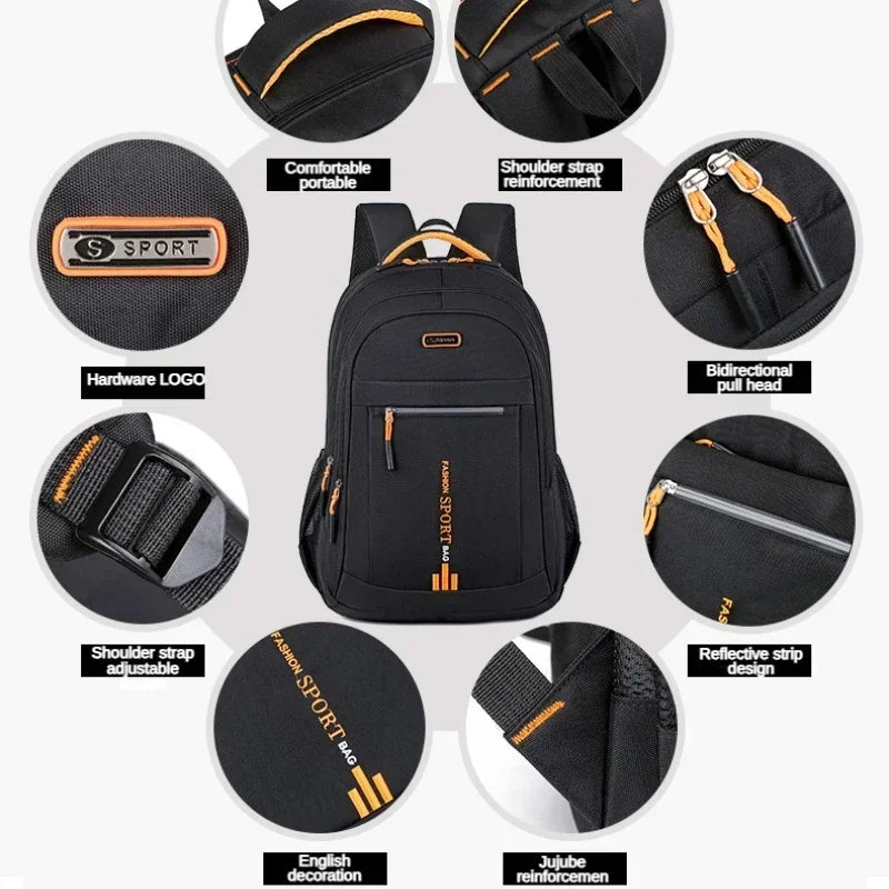 Men's Waterproof Oxford Backpack – Business & Travel Rucksack