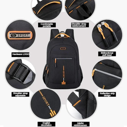 Men's Waterproof Oxford Backpack – Business & Travel Rucksack