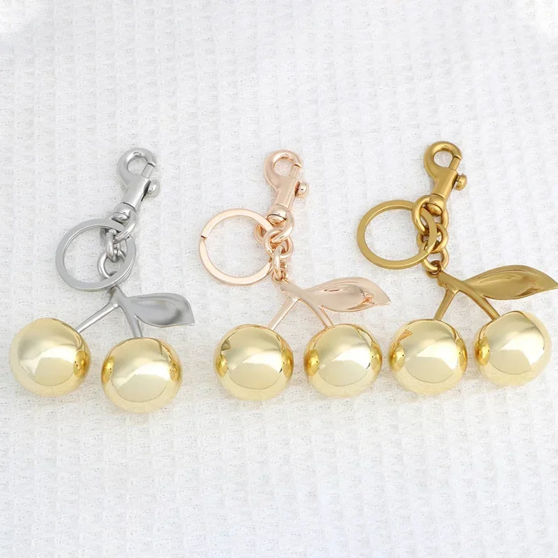 Crystal Cherry Keychain Bag Charm for Women