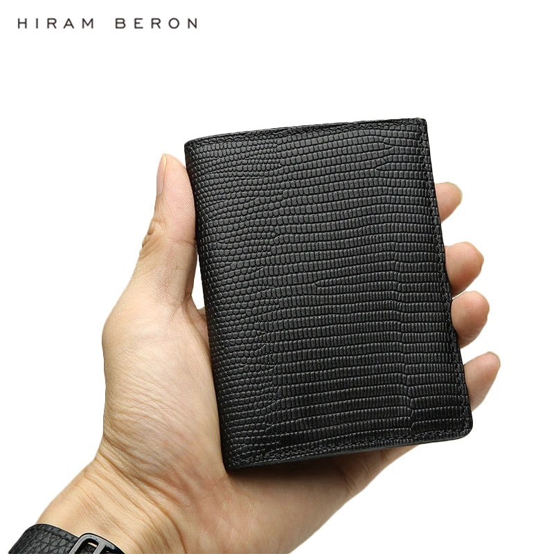 RFID Blocking Leather Wallet for Men, Slim Bifold Card Holder