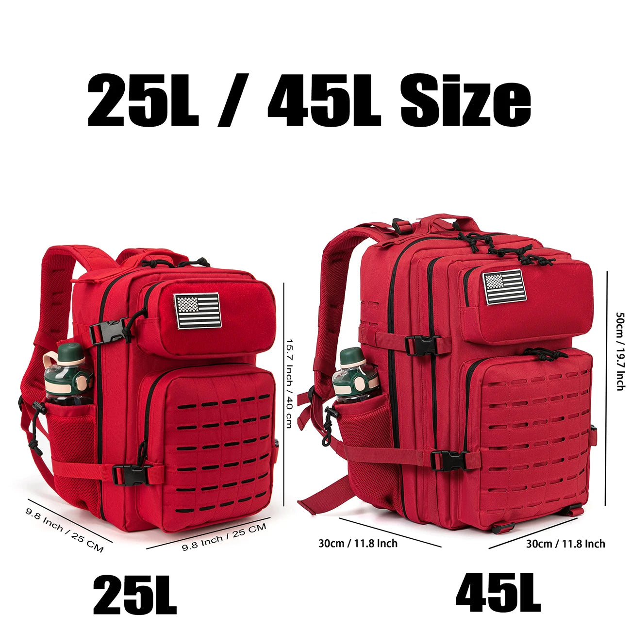 Tactical Hiking Backpack 25L 45L – Camping Fishing Outdoor Bag