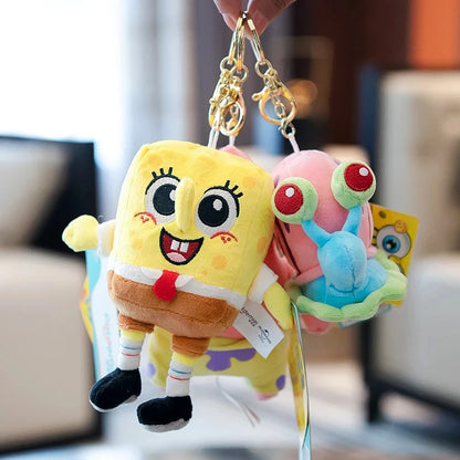 SpongeBob Plush Keychain – Kawaii Cartoon Bag Charm