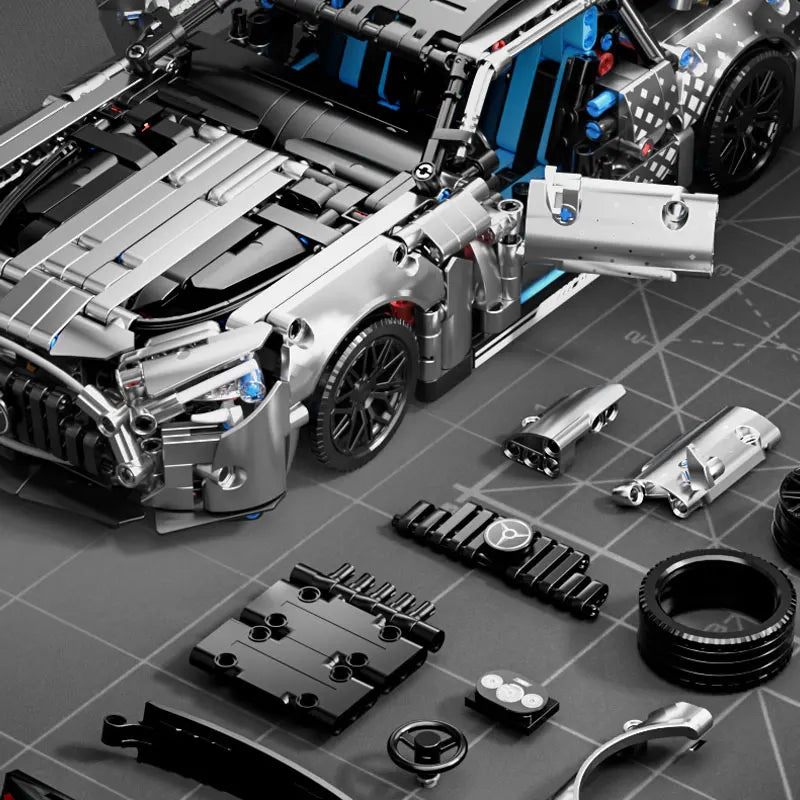 Technical Racing Car Building Blocks Set – 1300pcs 1:14 Scale