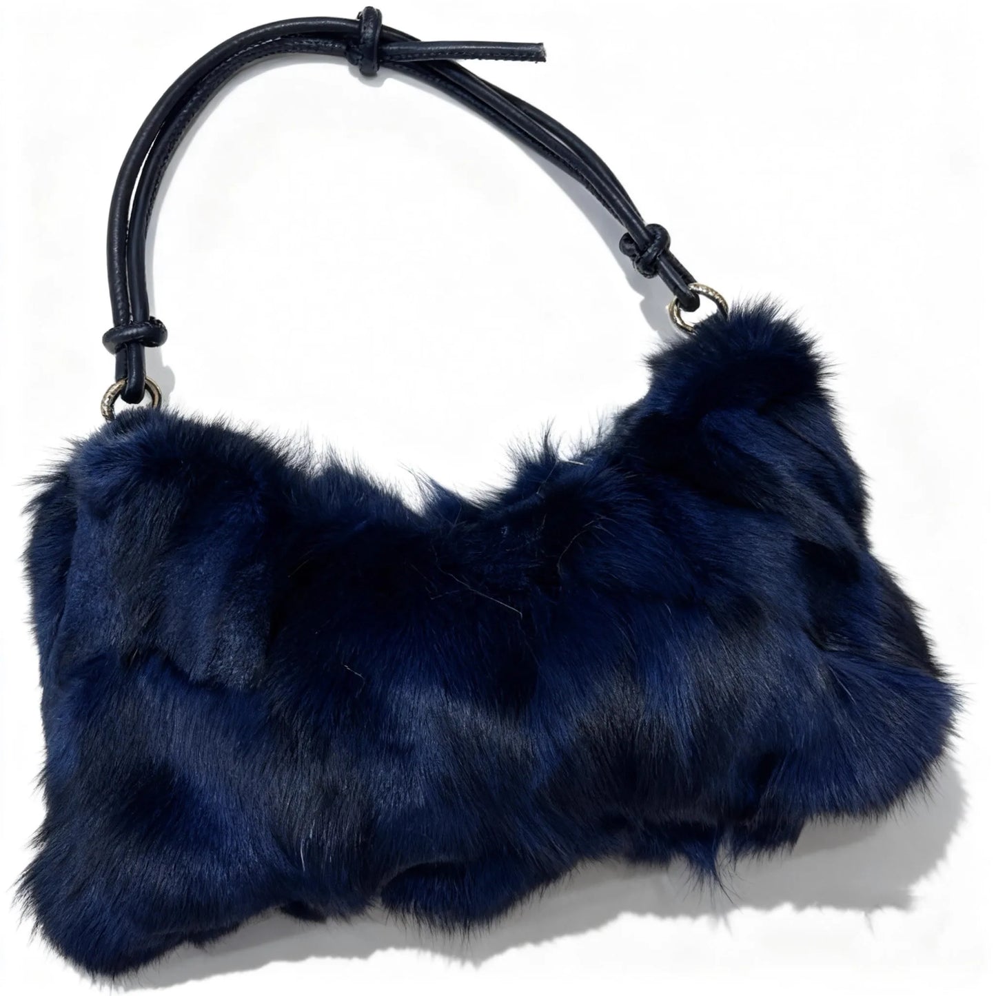 Luxury Europe America Women Real Fox Fur Bag Messenger Chain Shoulder Ladies Tote Handbag Crossbody