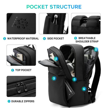 BANGE Laptop Backpack – Large Capacity Water-Resistant 16" Bag
