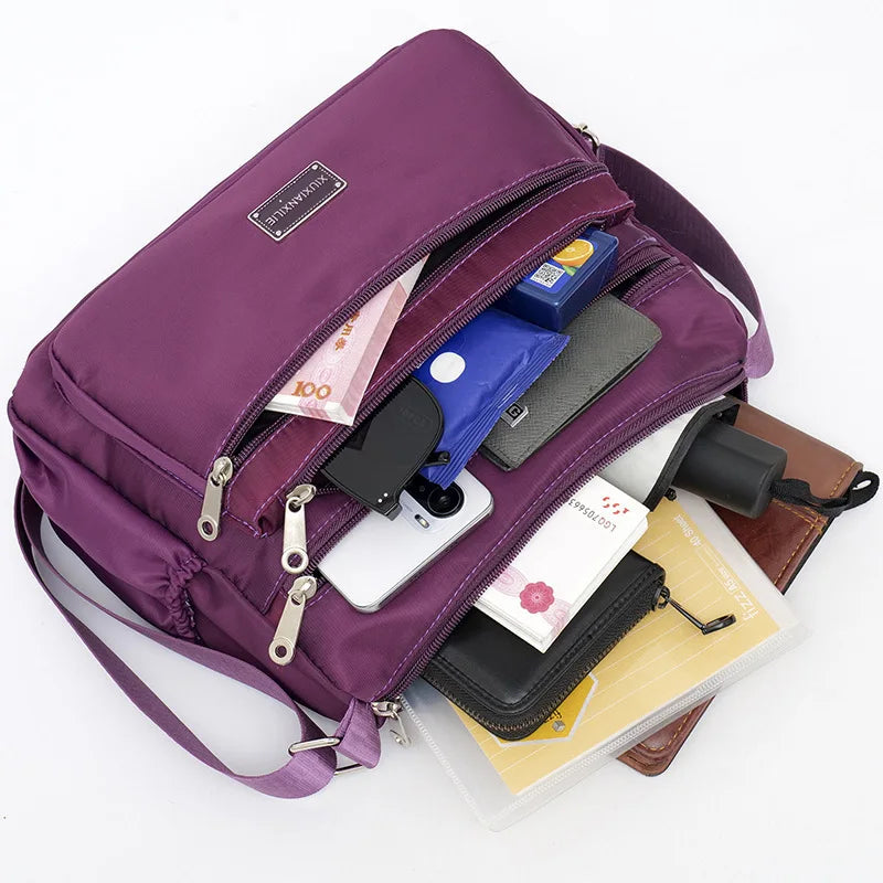 Women's Waterproof Shoulder Bag – Large Capacity Multi-Pocket Crossbody