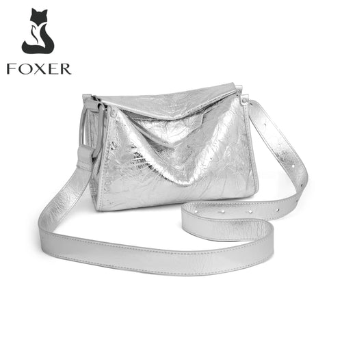 Foxer Summer Women S Shoudle Bag Genuine Leather Female Crossbody Luxury Ladies Commute Daily