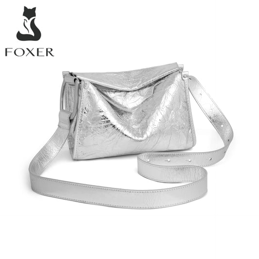 Foxer Summer Women S Shoudle Bag Genuine Leather Female Crossbody Luxury Ladies Commute Daily