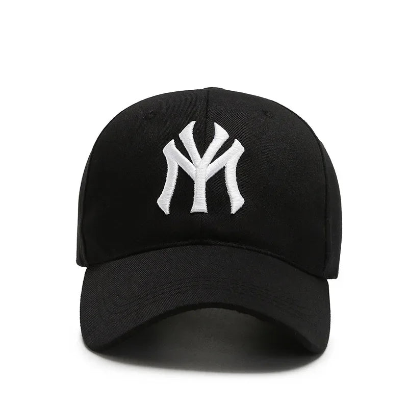 Korean 3D Embroidered Letter Baseball Cap – Hard Top Structured Hat