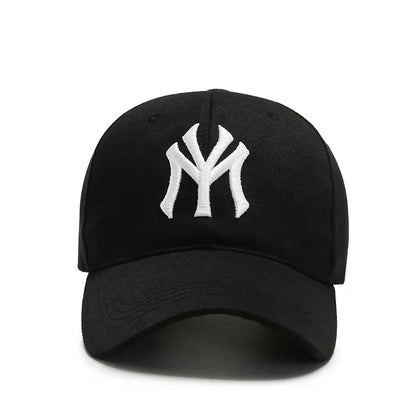 Korean 3D Embroidered Letter Baseball Cap – Hard Top Structured Hat