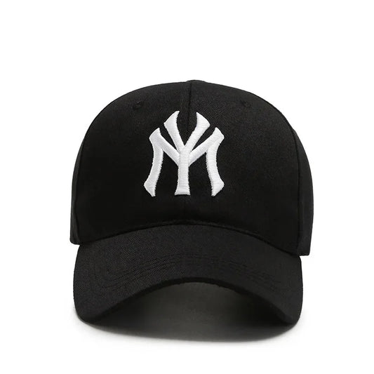 Korean 3D Embroidered Letter Baseball Cap – Hard Top Structured Hat