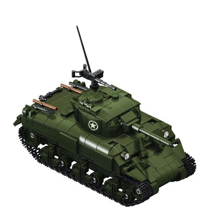 Sherman M4 Tank Building Blocks Set – 883pcs WWII MOC