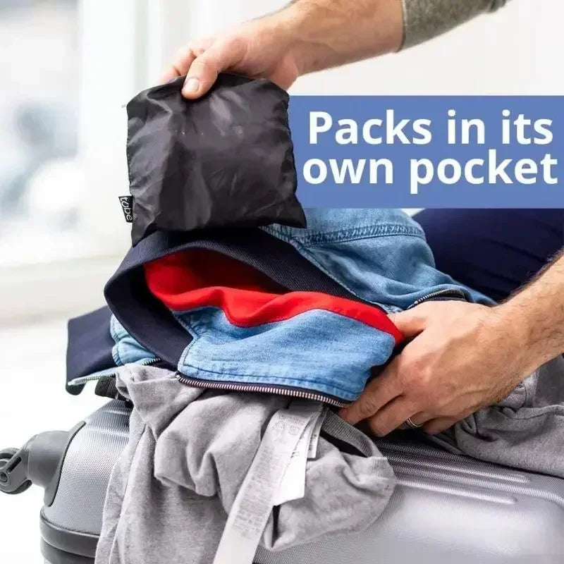 2-in-1 Travel Neck Pillow with Hidden Storage Compartment