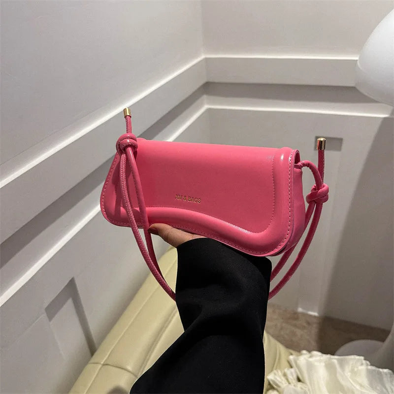 Mini PU Leather Underarm Bag – Women's Crossbody Handbag