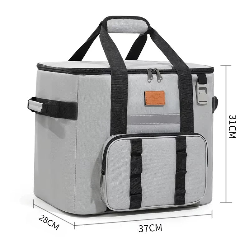32L Large Insulated Cooler Bag – Leakproof Thermal Tote for Picnic