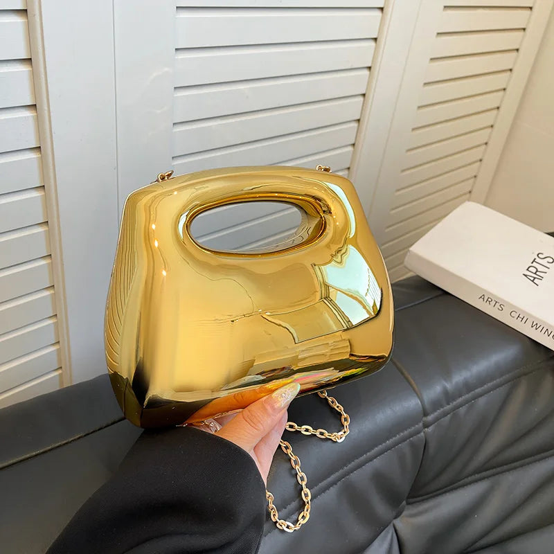 Moods Branded Women Evening Clutch Bags Luxury Designer Purses Handbags Acrylic Chain Shoulder Bag