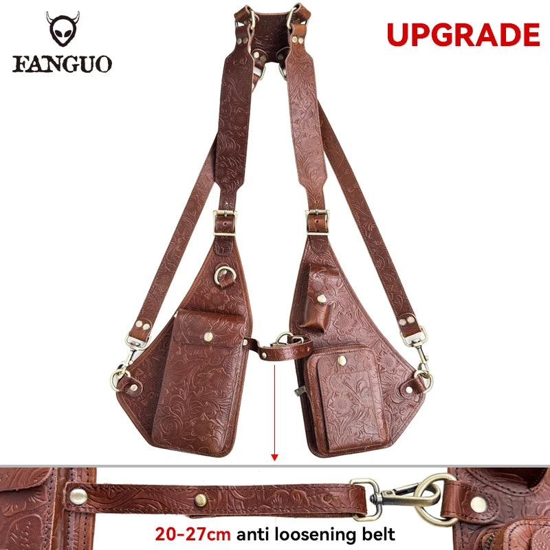 Genuine Leather Underarm Holster Bag – Men's Anti-Theft Shoulder Pack