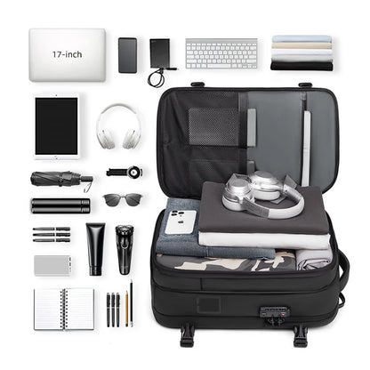 Vacuum Compression Travel Backpack with Electric Pump – 17" Laptop