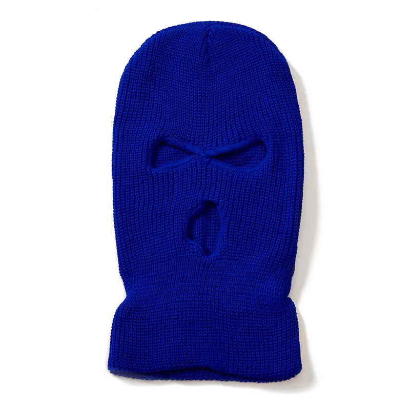 Balaclava Ski Mask 3-Hole Winter Face Cover – Unisex Knit Beanie