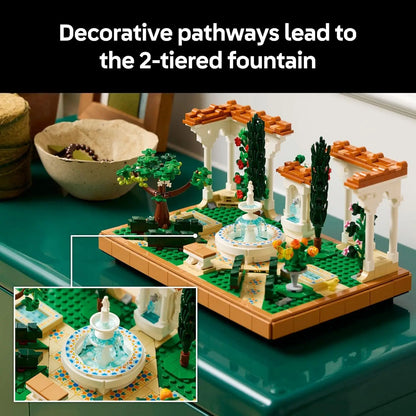 LEGO Icons 10359 Fountain Garden – 1302 Pieces for Adults