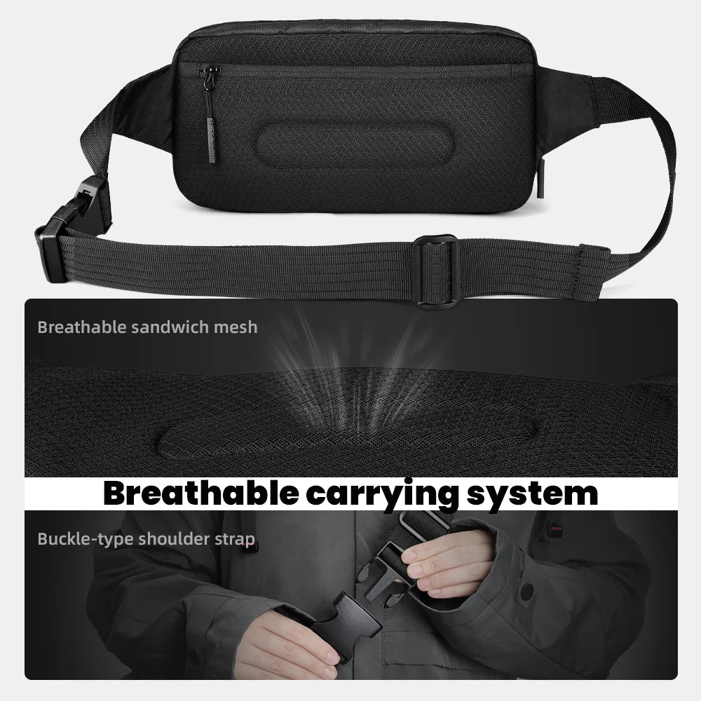 Men's Waterproof Sling Bag X-Pac Fabric – Ultralight Crossbody Fanny Pack