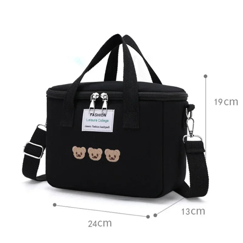 Cute Bear Insulated Lunch Bag – Kids & Family Cooler Tote