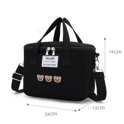 Cute Bear Insulated Lunch Bag – Kids & Family Cooler Tote
