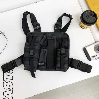 Tactical Chest Rig Bag – Multi-Pocket Nylon Vest Pack for Men