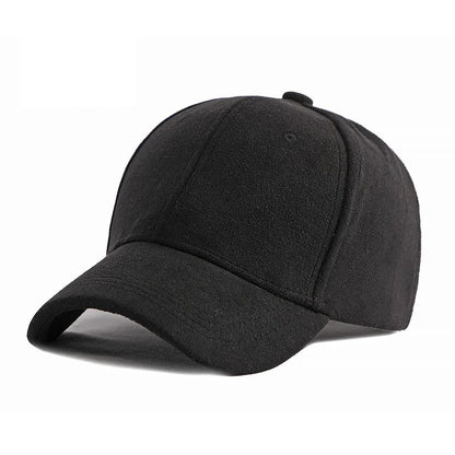 Suede Baseball Cap – Retro Snapback Hat for Men & Women