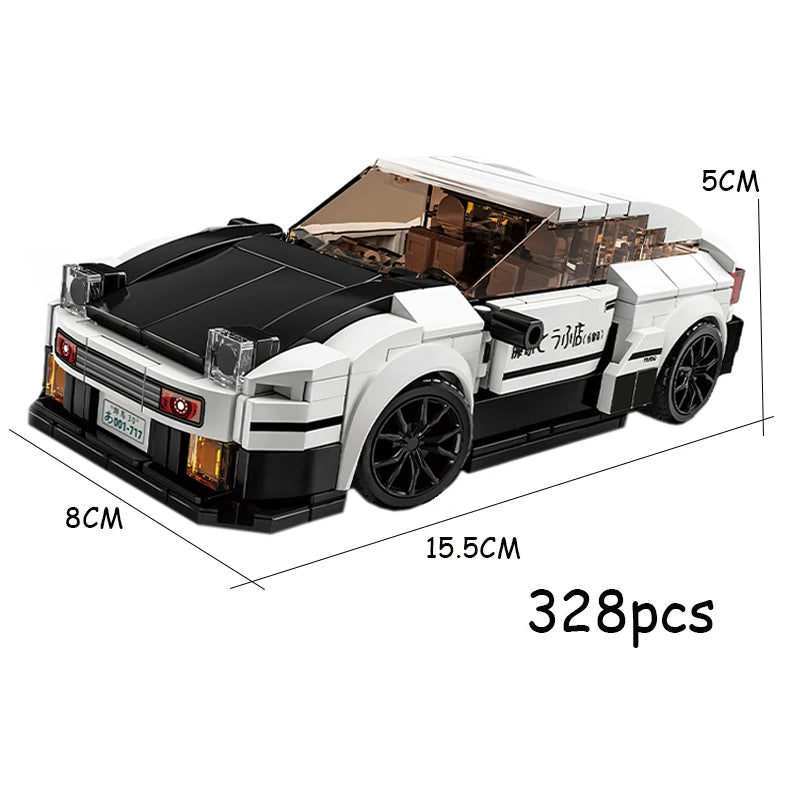 AE86 Sports Car Building Set – 328 Pcs Classic JDM Brick Model