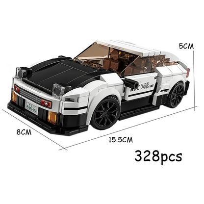 AE86 Sports Car Building Set – 328 Pcs Classic JDM Brick Model