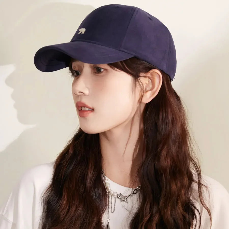 XL Big Head Baseball Cap – Polar Bear Embroidery Sun Visor
