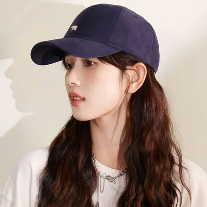 XL Big Head Baseball Cap – Polar Bear Embroidery Sun Visor
