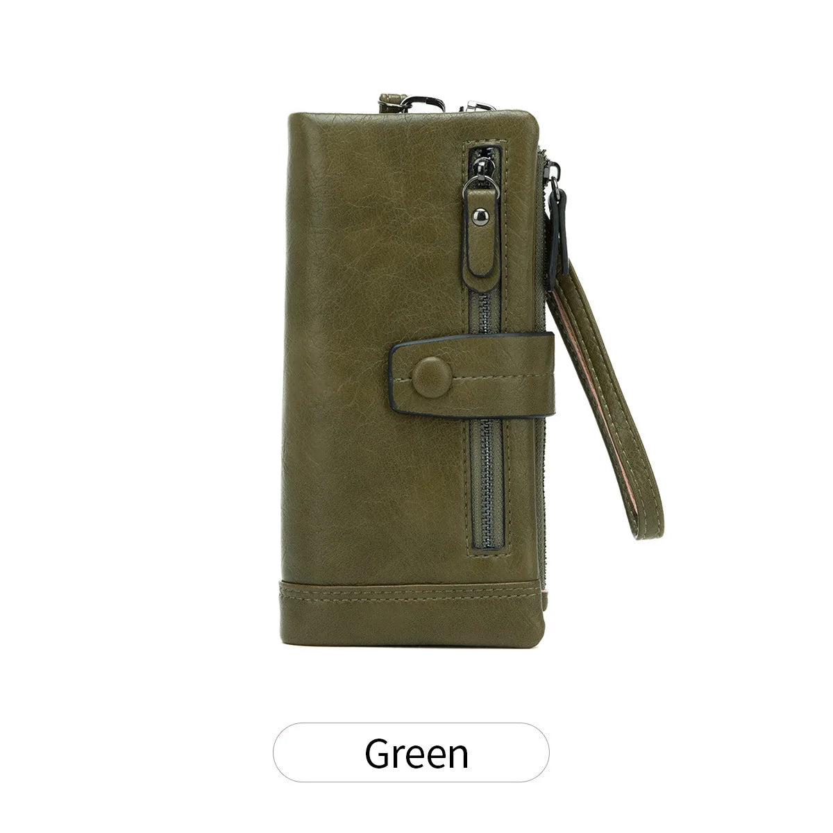 RFID Blocking Long Wallet – Women's Large Capacity Trifold Purse