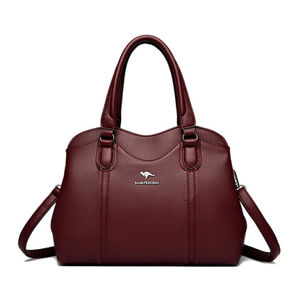 Soft Leather Tote Bag for Women – Luxury Shoulder & Crossbody Handbag