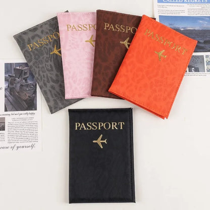 Passport Holder Cover PU Leather Travel Wallet for Men & Women