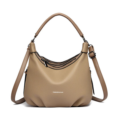 Leather Hobo Shoulder Bag for Women – Crossbody Handbag