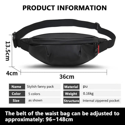Fanny Pack Waist Bag – Unisex Belt Pouch for Travel & Sports