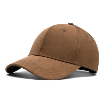 Suede Baseball Cap Adjustable Snapback Unisex Dad Hat