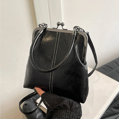 Vintage Soft Leather Crossbody Handbag for Women