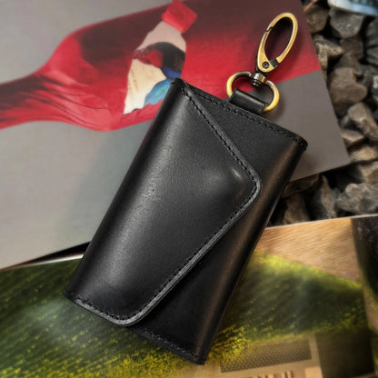 Crazy Horse Leather Key Case Wallet – Cowhide Car Key Holder