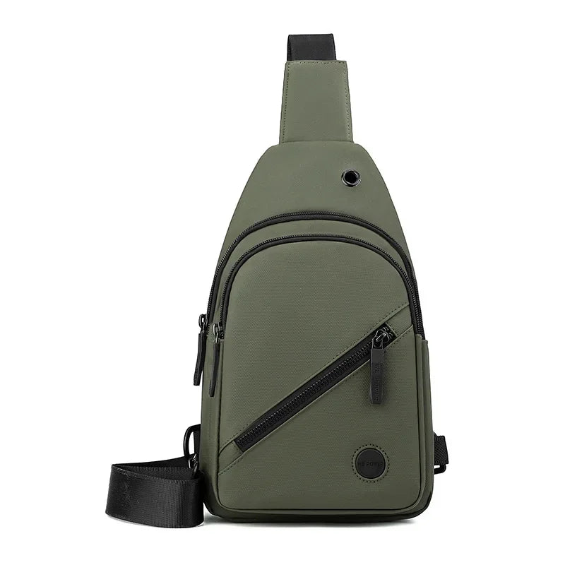 Men's Nylon Sling Chest Bag Crossbody Outdoor Sports