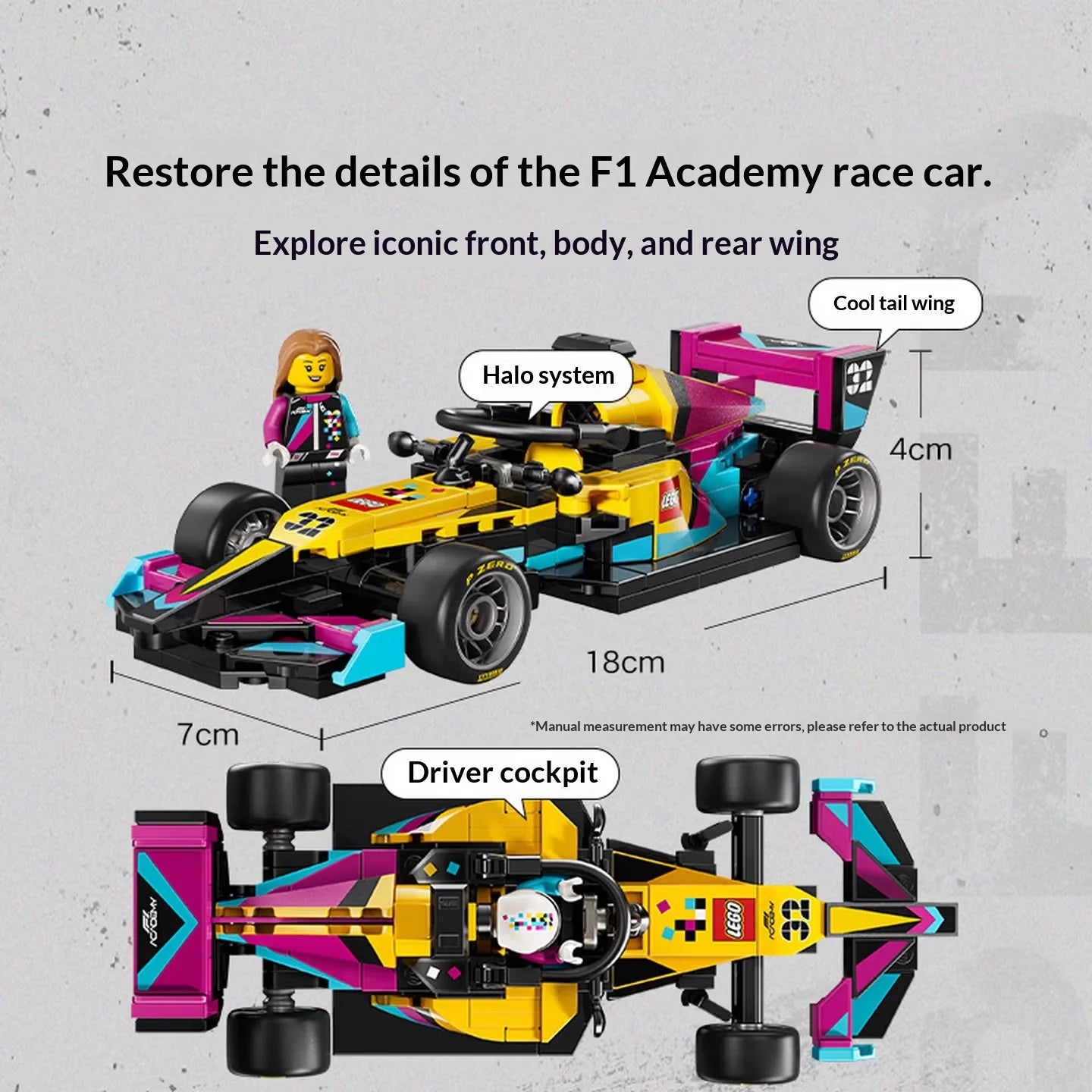 LEGO Speed Champions 77258 F1 Academy Race Car Set