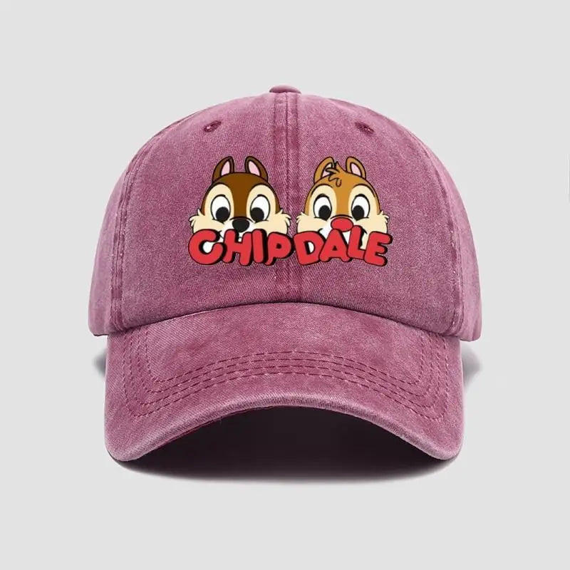 Chip & Dale Baseball Cap – Cute Cartoon Disney Hat for Men & Women