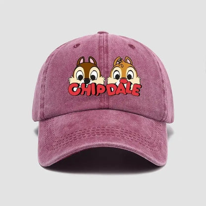 Chip & Dale Baseball Cap – Cute Cartoon Disney Hat for Men & Women