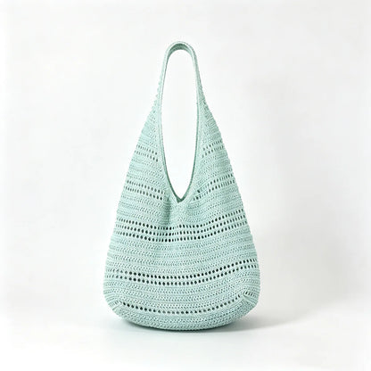 Hollow Woven Tote Bag for Women – Korean Beach Shoulder Bag