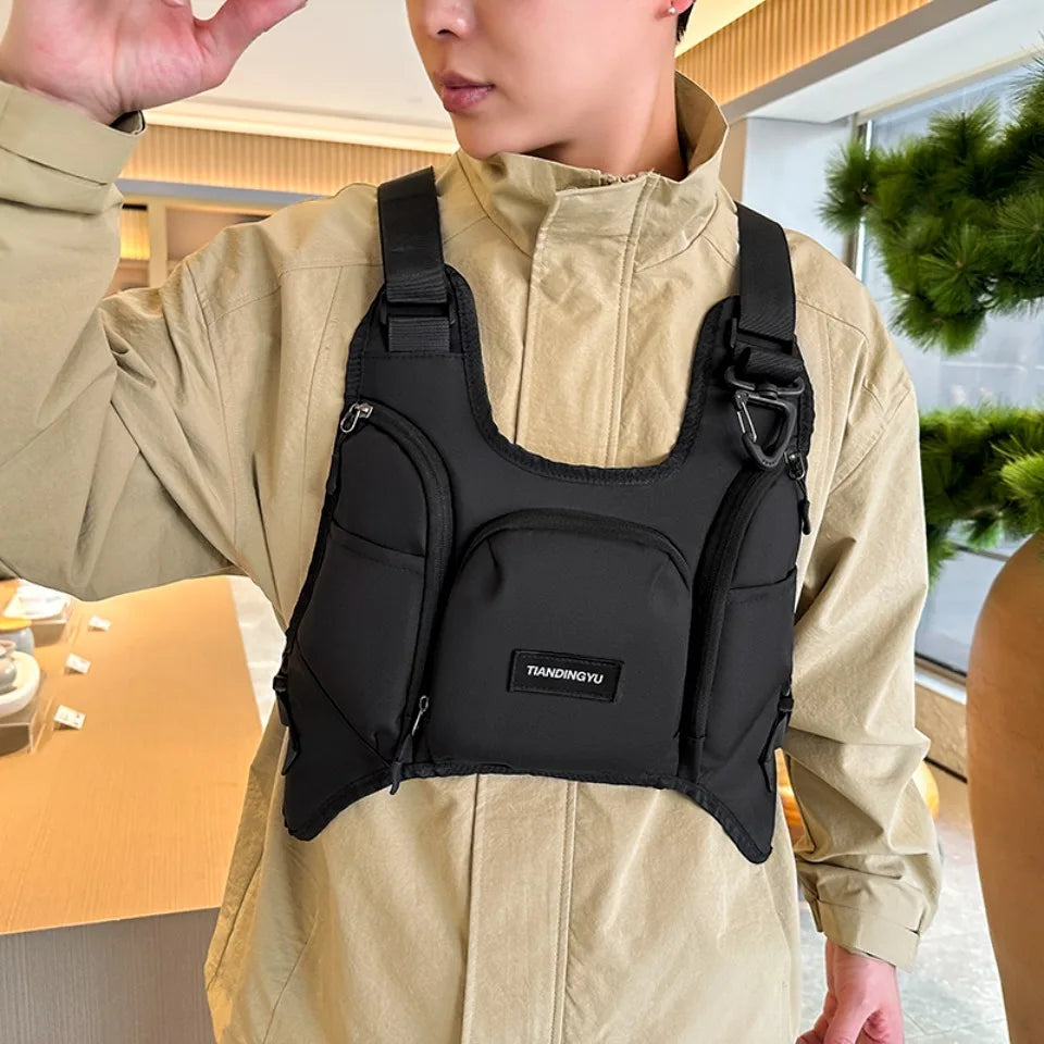 Tactical Chest Bag for Men – Streetwear Vest Pack with Large Capacity