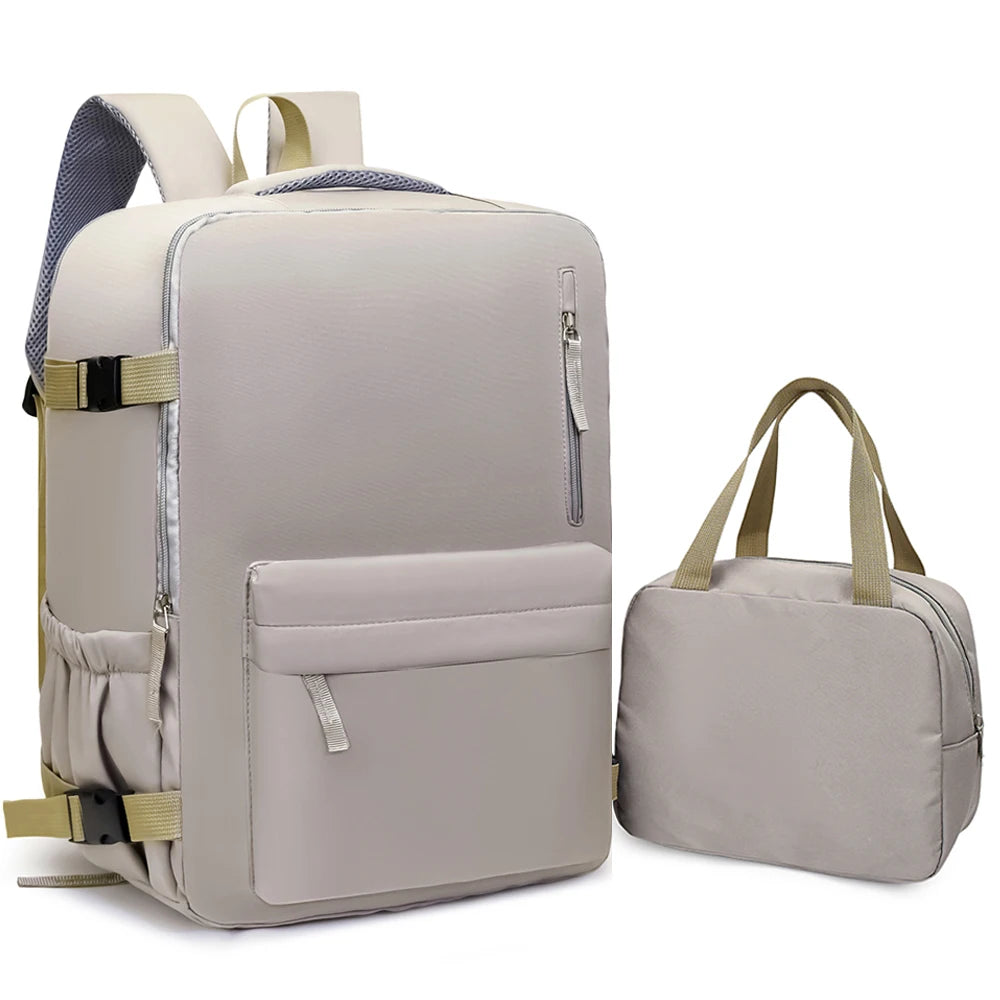 Large Travel Backpack Set with Tote Bag – 40L Carry-On Luggage Bag