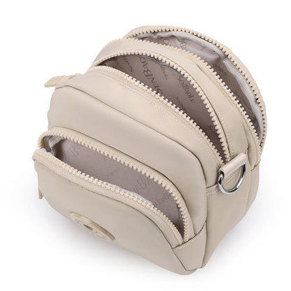 Women's Waterproof Nylon Crossbody Bag – Multi-Pocket Shoulder Purse