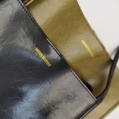 Women Tote Bags Shiny Leather Shopper Shoulder Bag Retro Large Capacity Shopping Totes 2023 Luxury